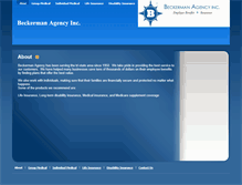 Tablet Screenshot of beckermanagency.com